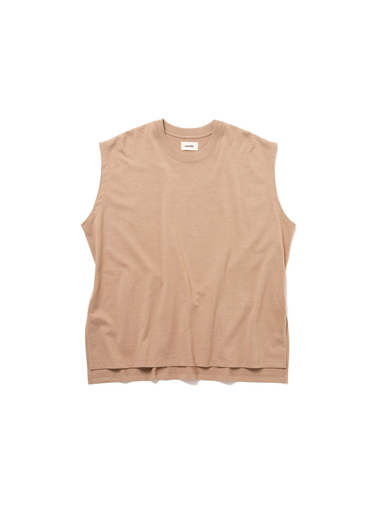 BAGGY N/S TEE ORGANIC COTTON JERSEY AM-C0005 Beige