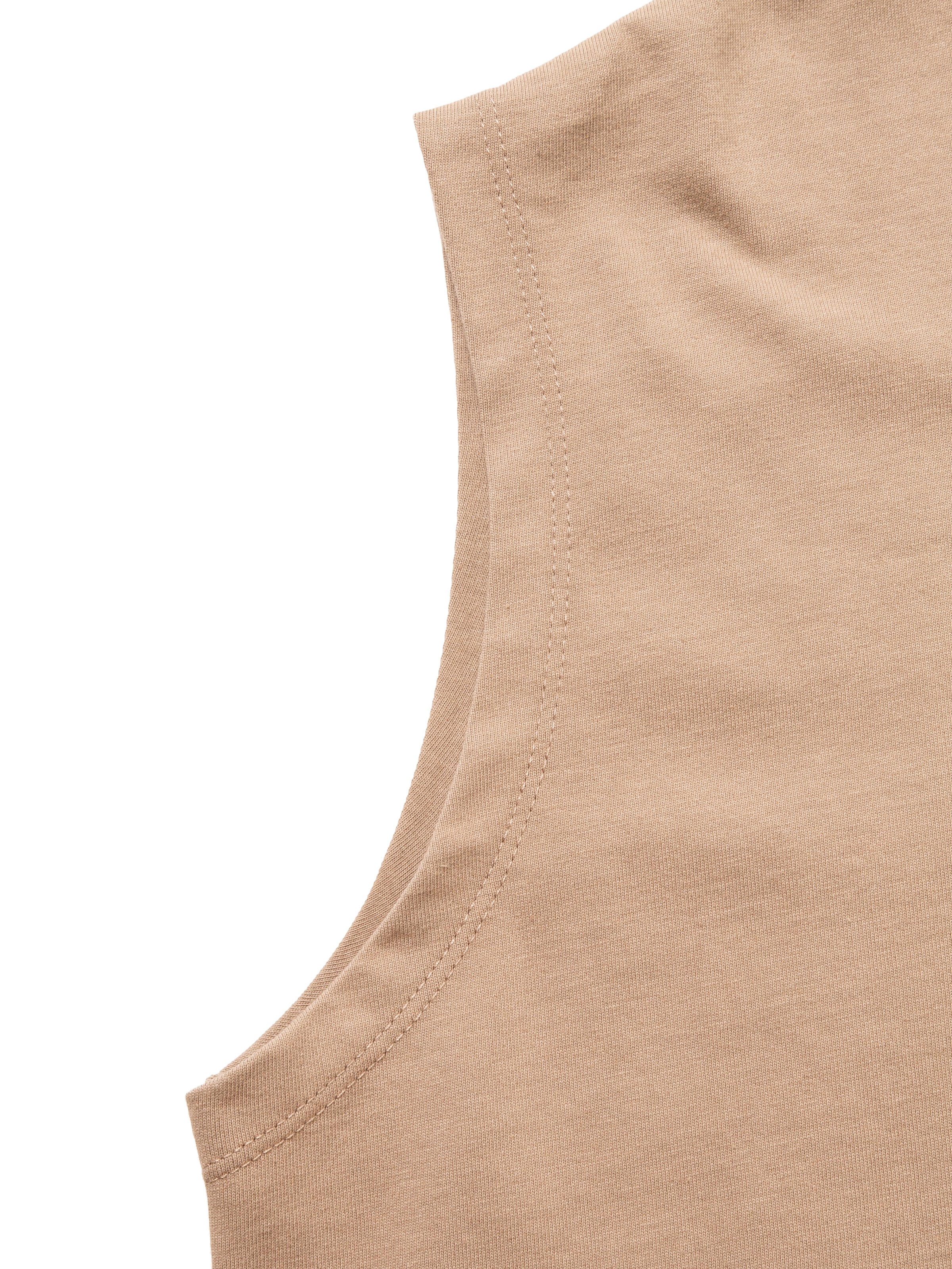 BAGGY N/S TEE ORGANIC COTTON JERSEY AM-C0005 Beige