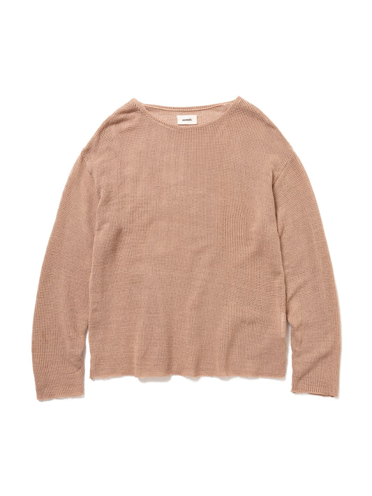 GRATEFUL L/S TEE COTTON MESH AM-C0008 Beige