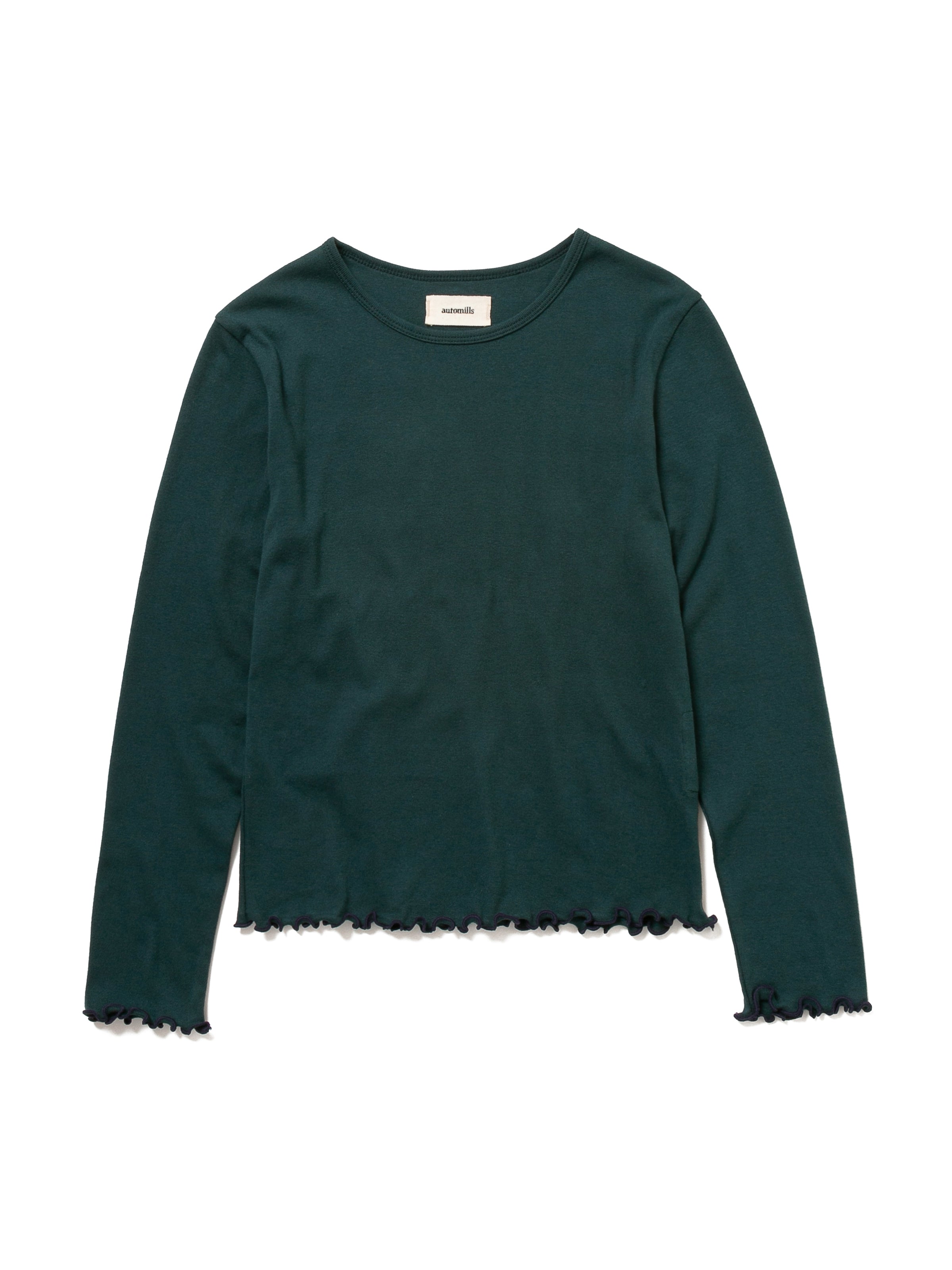 LOVER L/S TEE ORGANIC COTTON STRETCH JERSEY AM-C0010 Forest