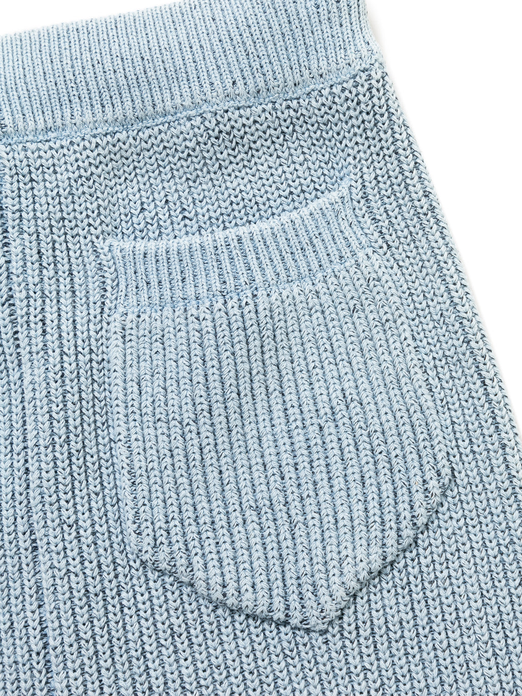 PHAT PANTS COTTON INDIGO KNIT AM-P0002 LT.Blue