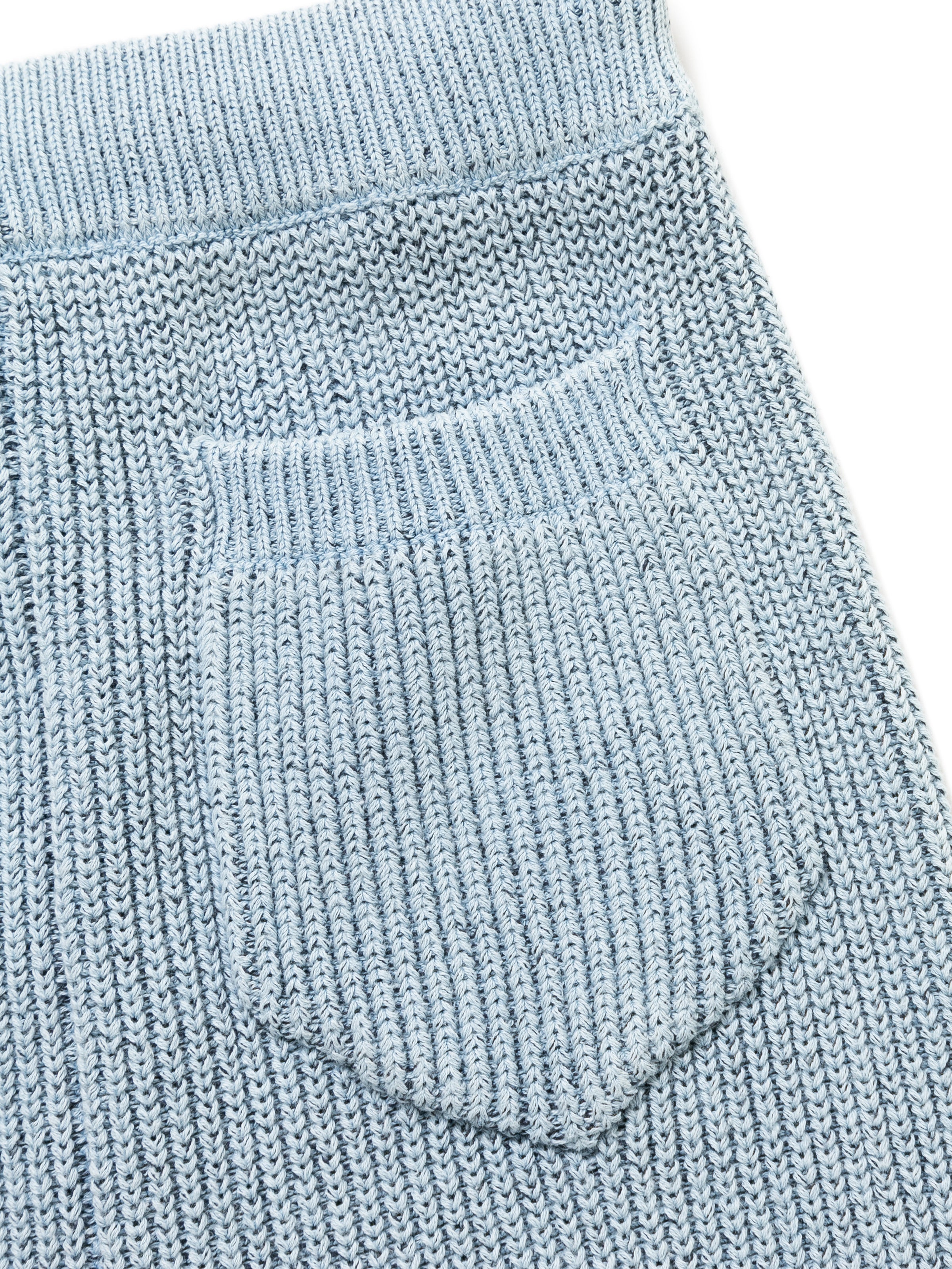 PHAT PANTS COTTON INDIGO KNIT AM-P0002 LT.Blue