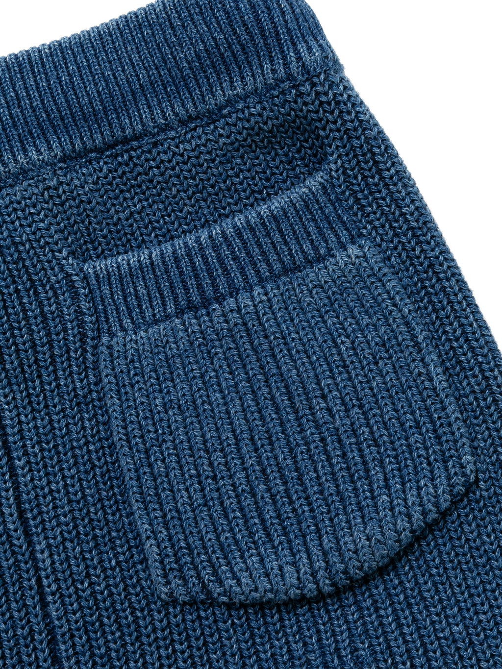 PHAT PANTS COTTON INDIGO KNIT AM-P0002 Blue