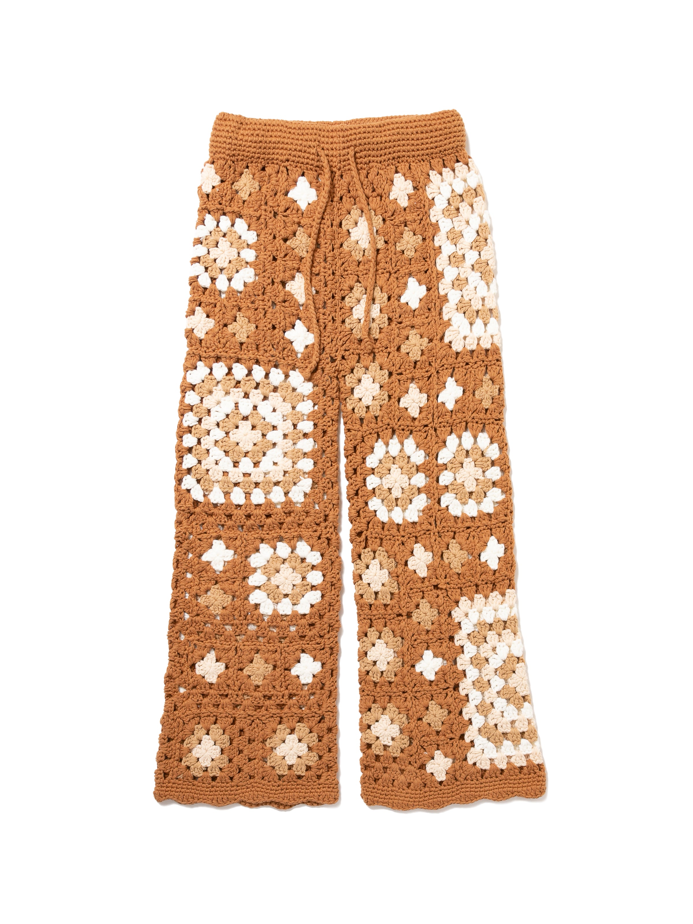 GRATEFUL PANTS C/A HAND CROCHET AM-P0004 Beige