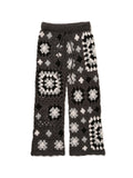 GRATEFUL PANTS C/A HAND CROCHET AM-P0004 Charcoal