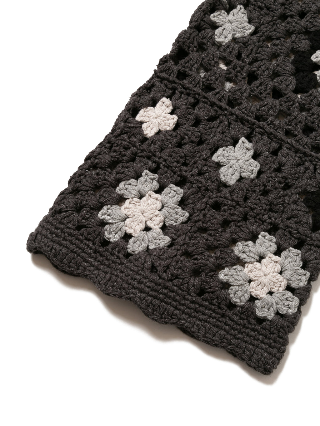 GRATEFUL PANTS C/A HAND CROCHET AM-P0004 Charcoal