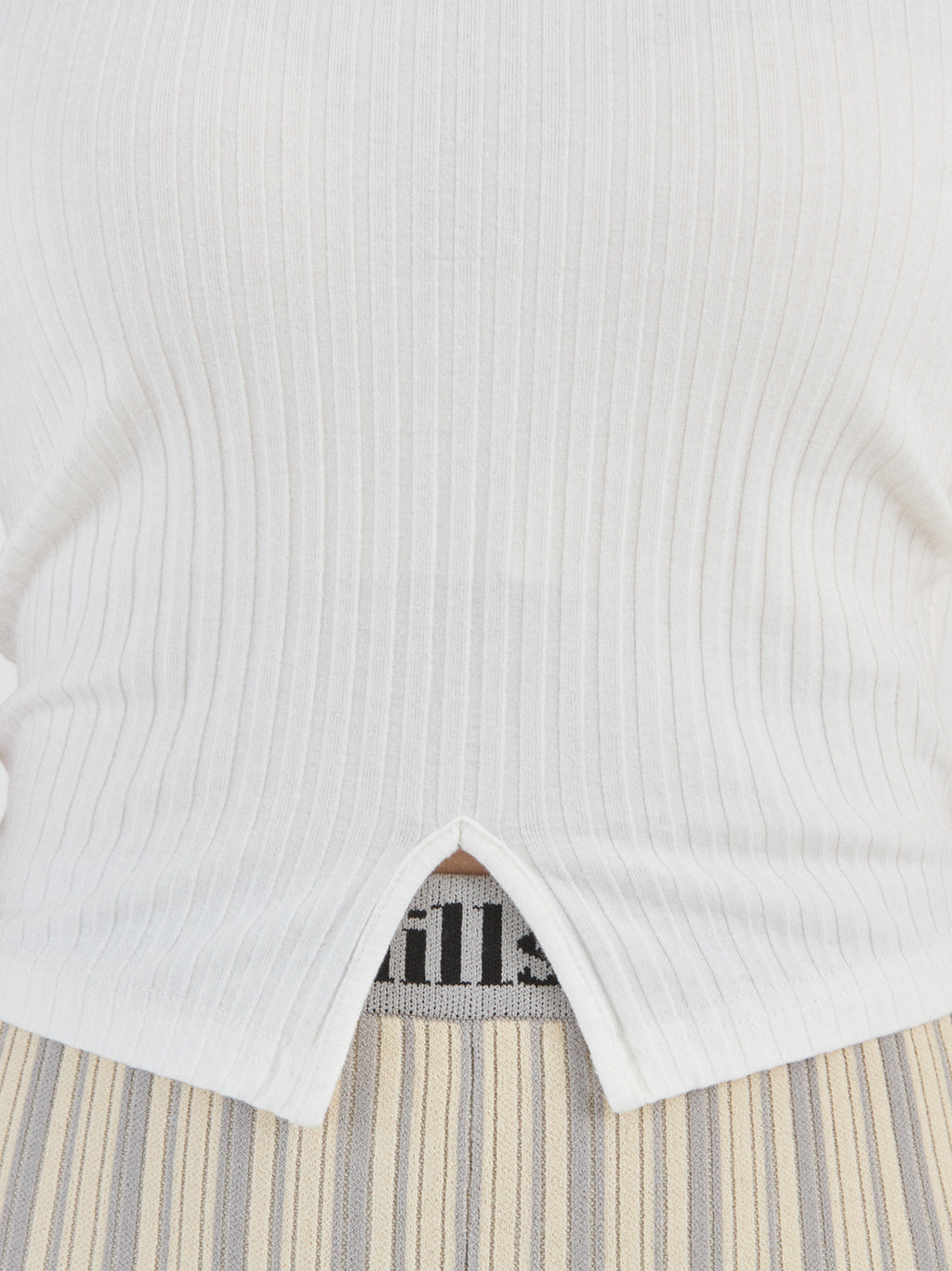LOVER CAMISOLE RIB STRETCH JERSEY AM-C0216 White