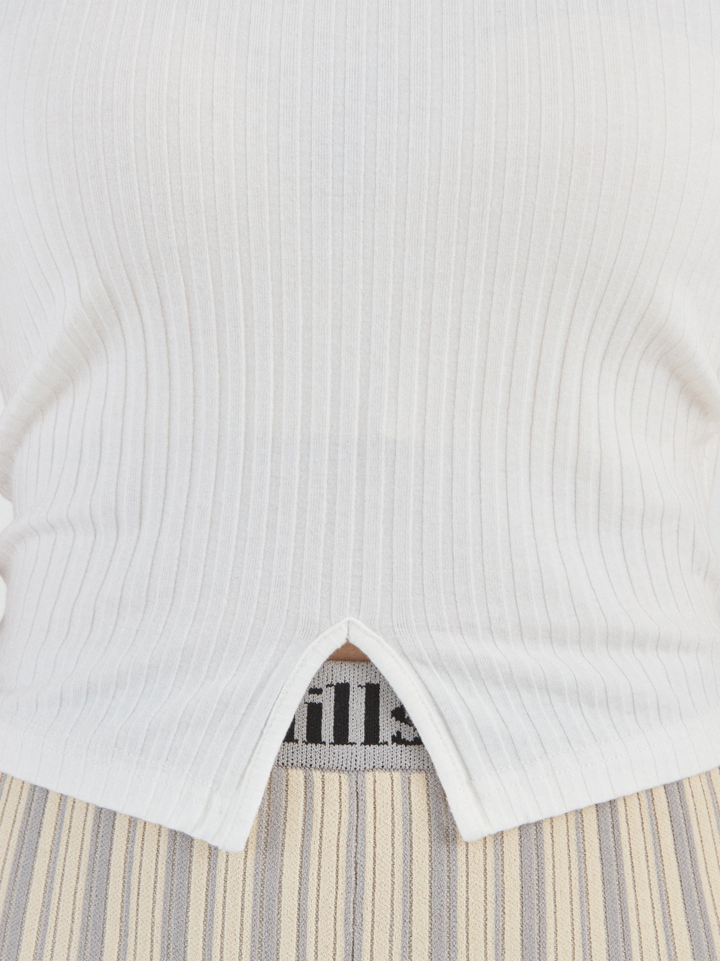 LOVER CAMISOLE RIB STRETCH JERSEY AM-C0216 White