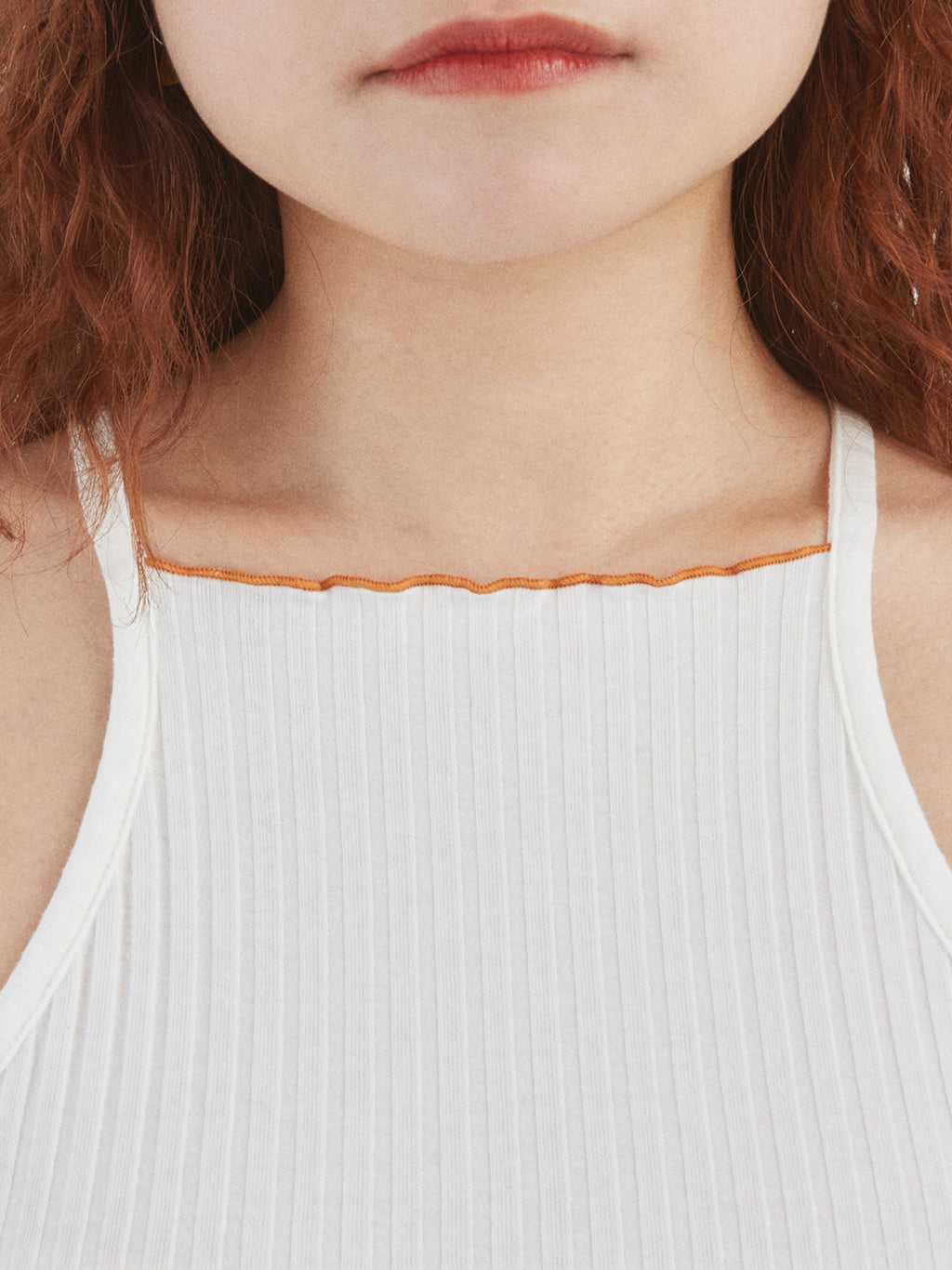 LOVER CAMISOLE RIB STRETCH JERSEY AM-C0216 White