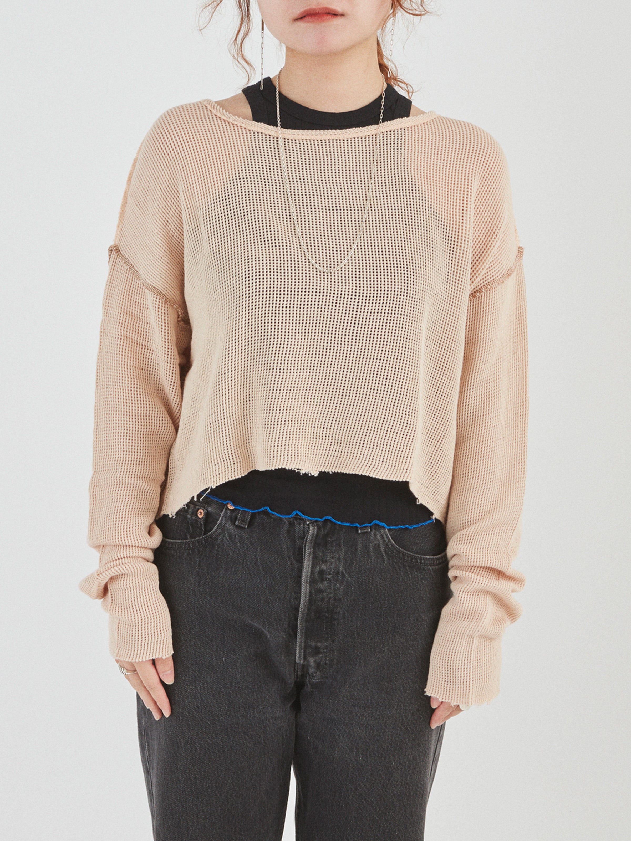 NOMADS L/S TEE COTTON MESH AM-C0213 Beige