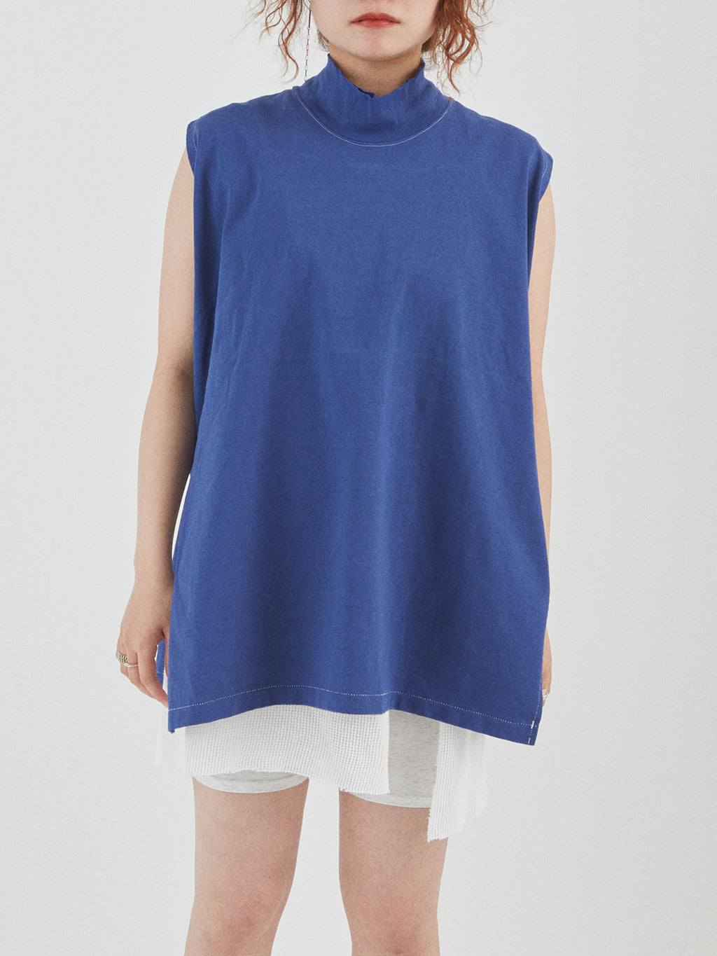 BAGGY N/S TEE COTTON JERSEY AM-C0208 Blue