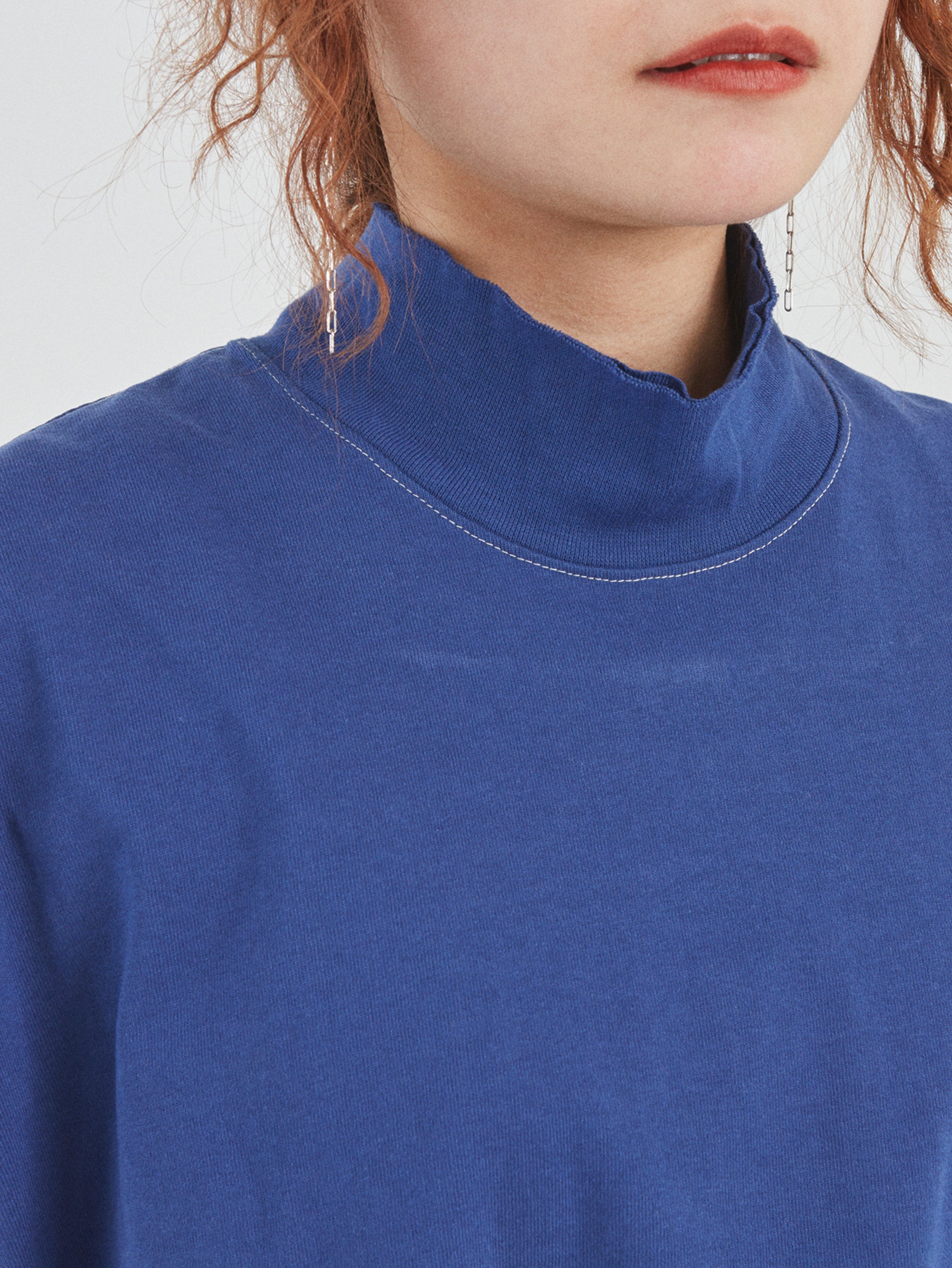 BAGGY N/S TEE COTTON JERSEY AM-C0208 Blue