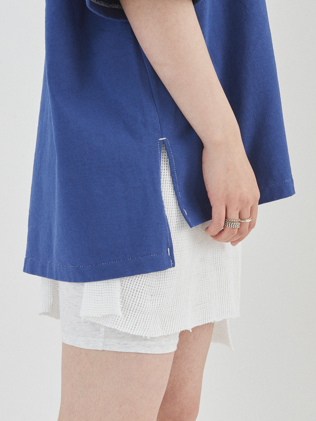 BAGGY BOAT S/S TEE COTTON JERSEY AM-C0206 Blue