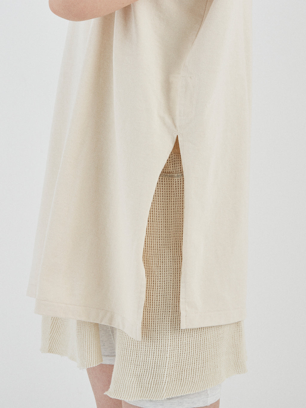 BAGGY N/S TEE COTTON JERSEY AM-C0208 Natural