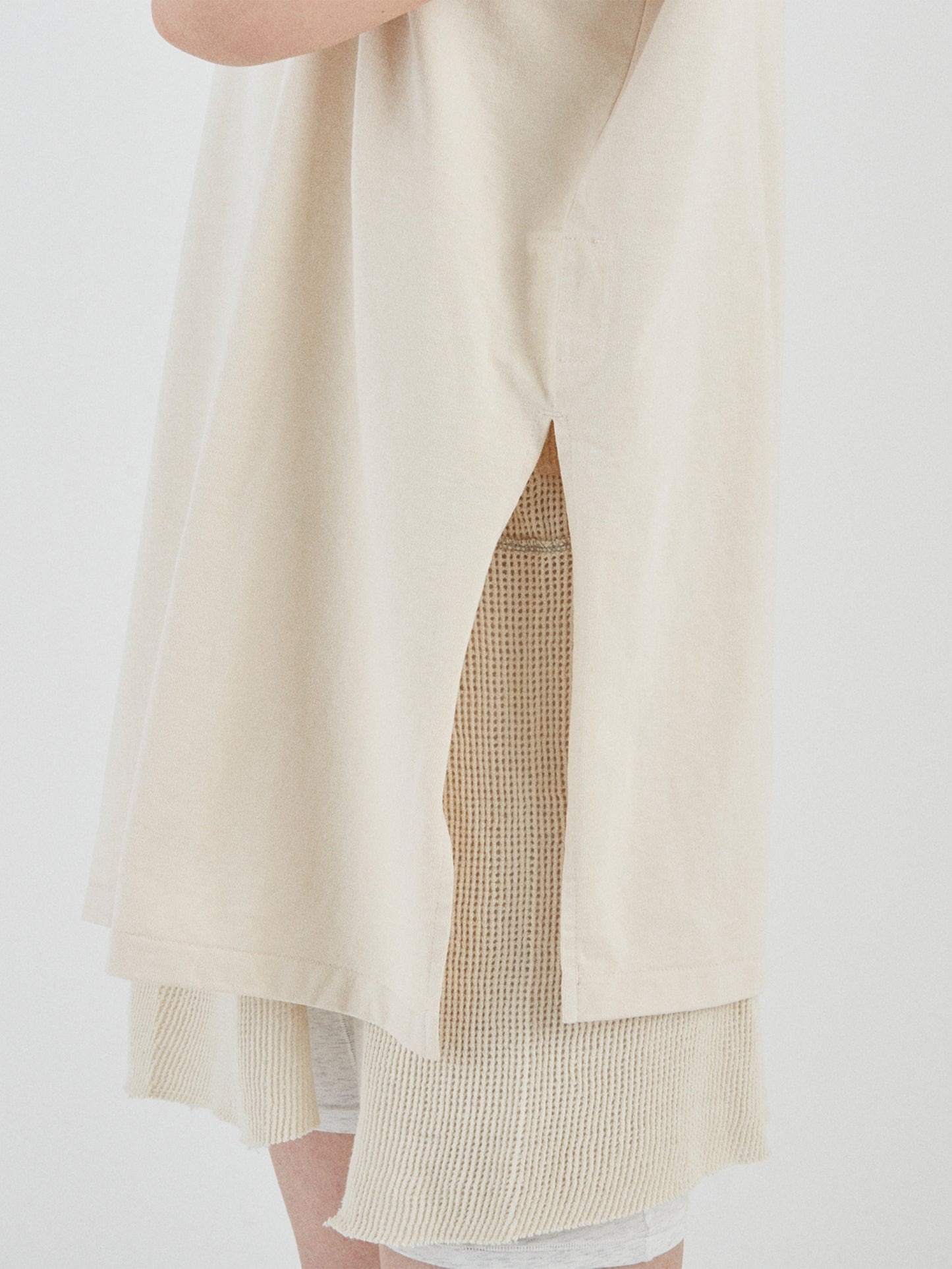 BAGGY N/S TEE COTTON JERSEY AM-C0208 Natural