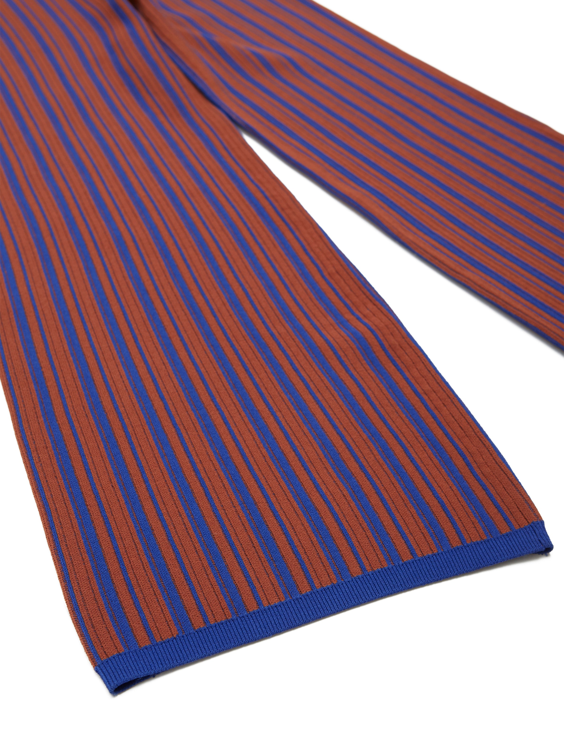 PHAT STRIPE PANTS RAYON MIX YARN AM-K0204 Brw/Blu