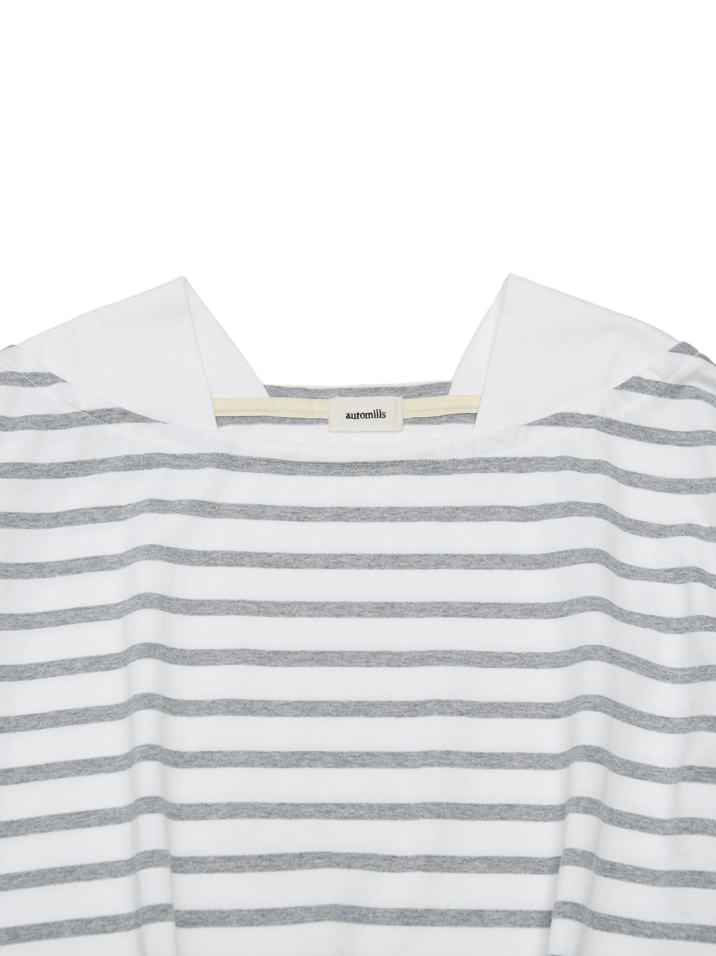 BAGGY BOAT S/S TEE COTTON BORDER JERSEY AM-C0202 White/Gray