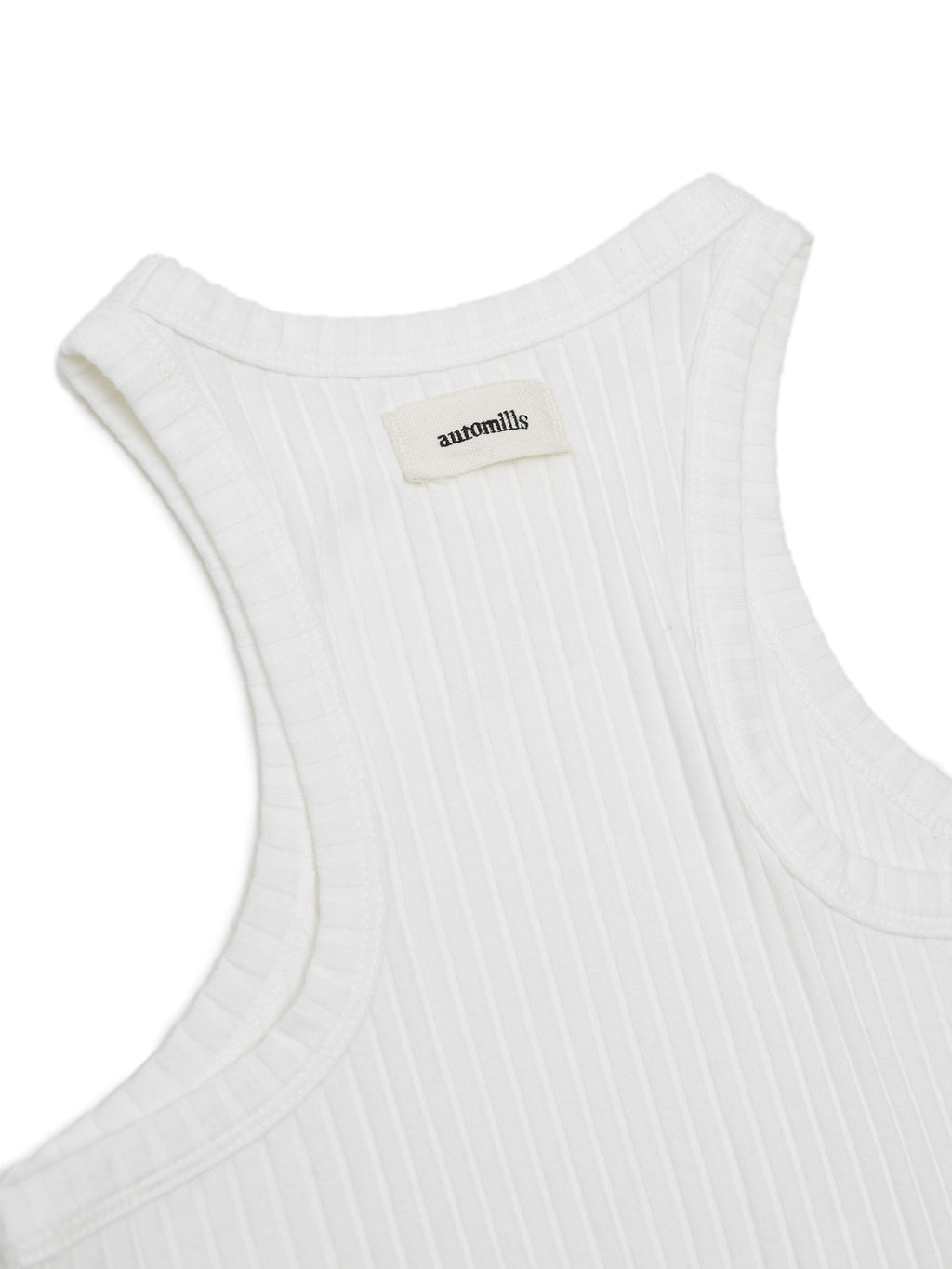 LOVER TANK TOP RIB STRETCH JERSEY AM-C0215 White