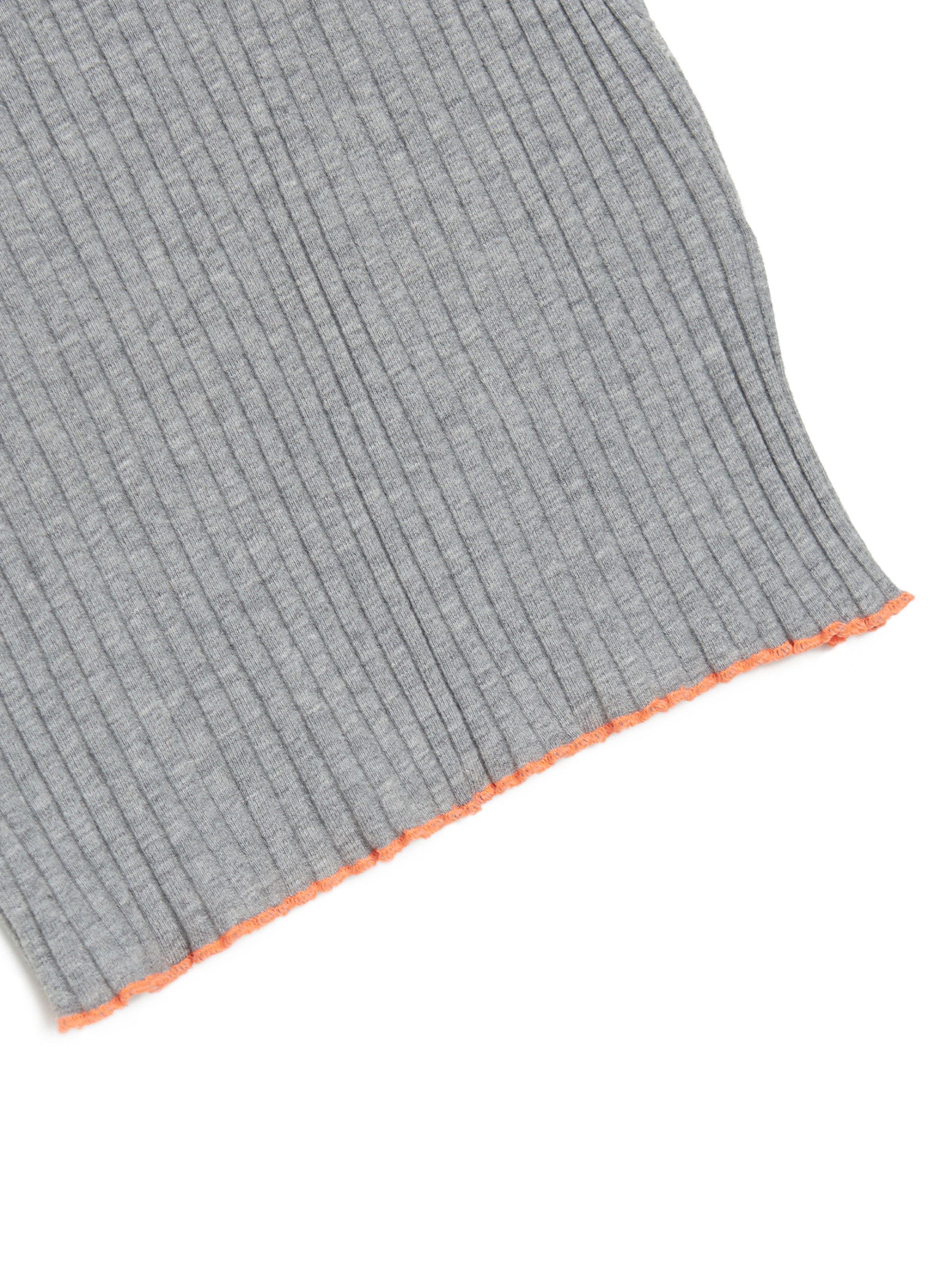 LOVER TANK TOP RIB STRETCH JERSEY AM-C0215 Gray