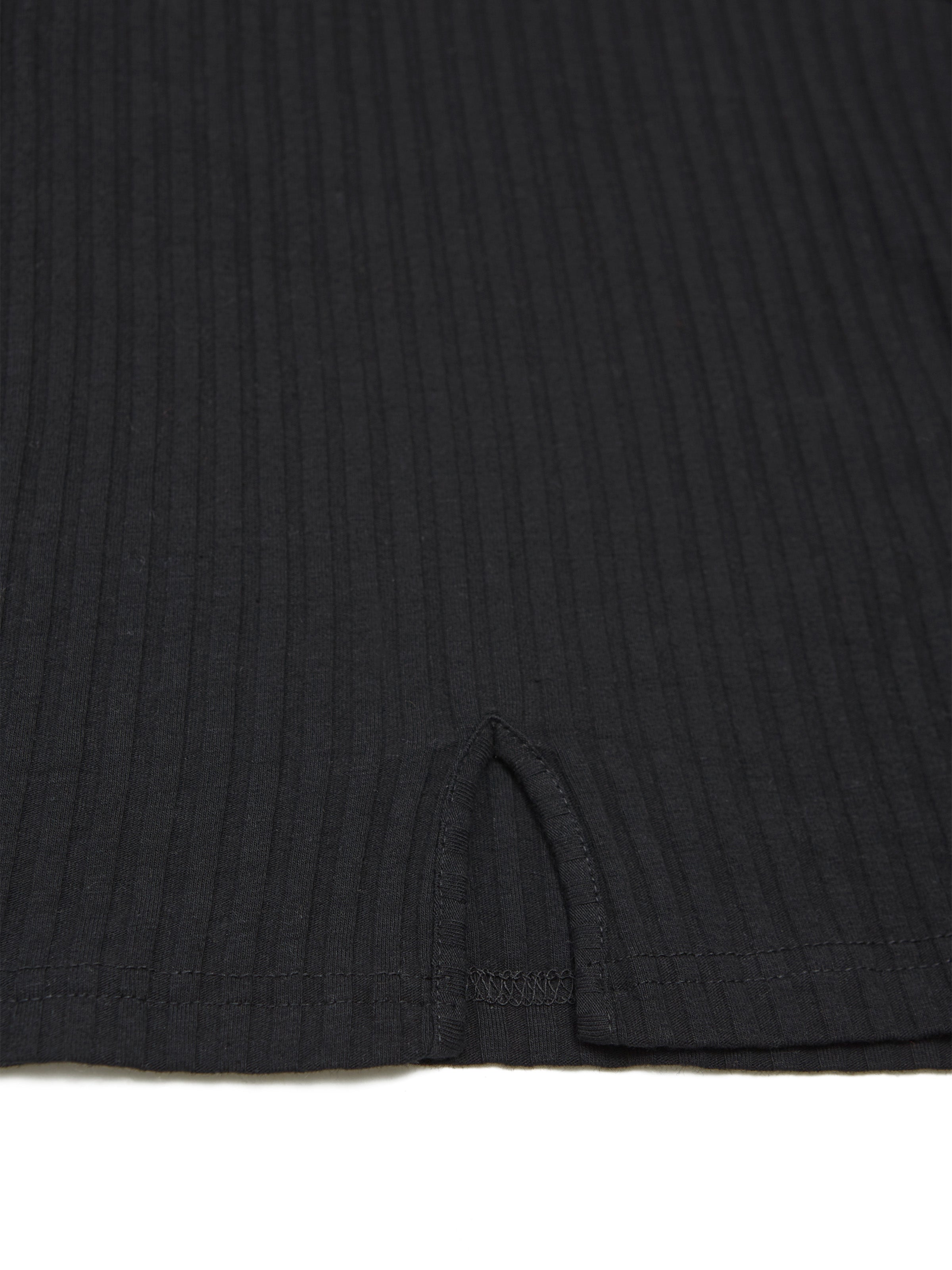LOVER CAMISOLE RIB STRETCH JERSEY AM-C0216 Black