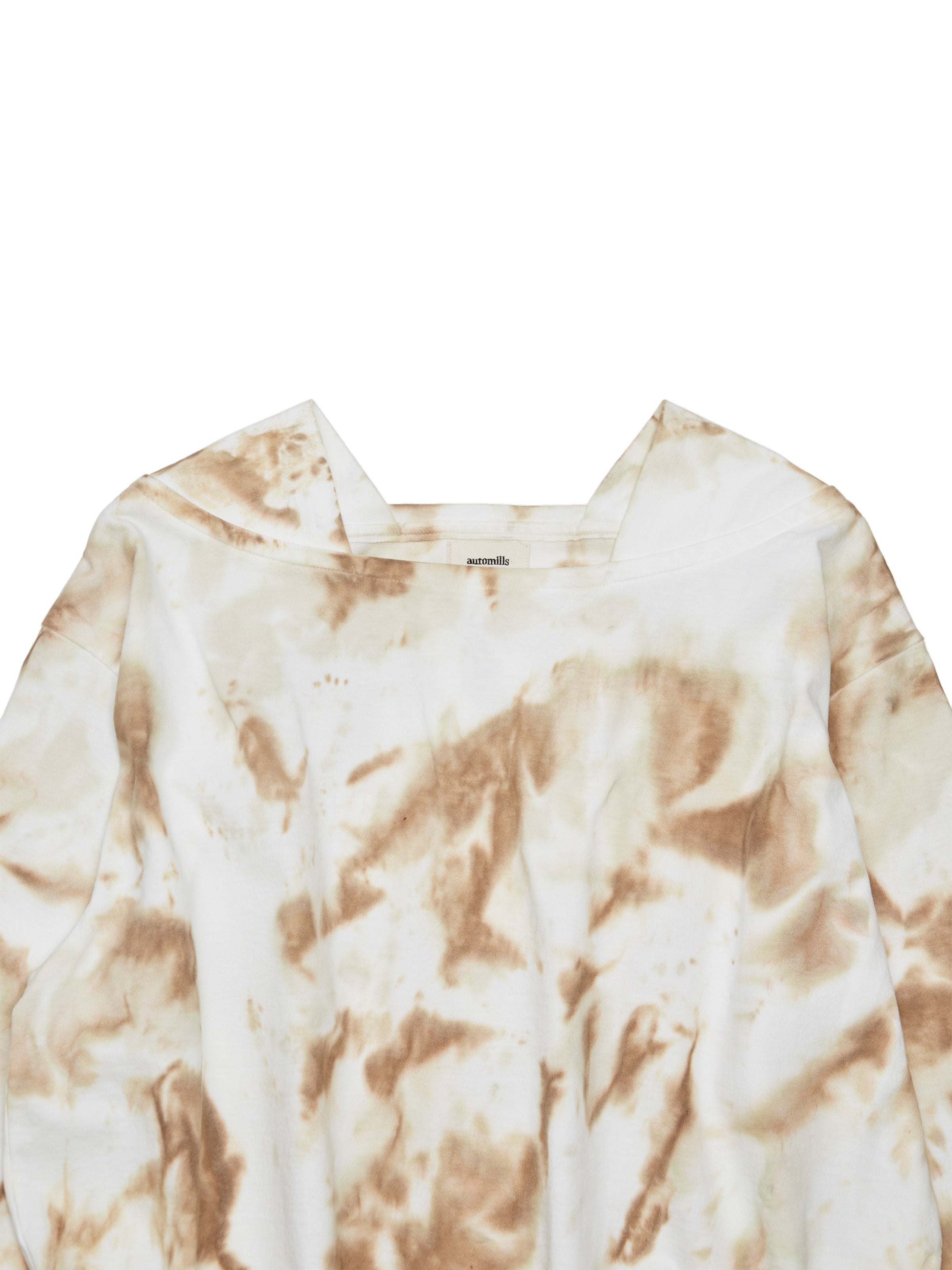 BAGGY BOAT L/S TEE COTTON JERSEY w/ TIE DYE AM-C0209 Beige