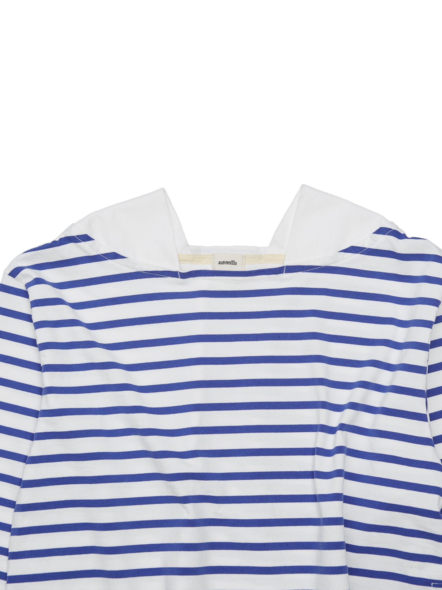 BAGGY BOAT L/S TEE COTTON BORDER JERSEY AM-C0201 White/Blue
