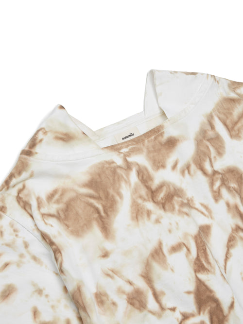 BAGGY BOAT S/S TEE COTTON JERSEY w/ TIE DYE AM-C0210 Beige