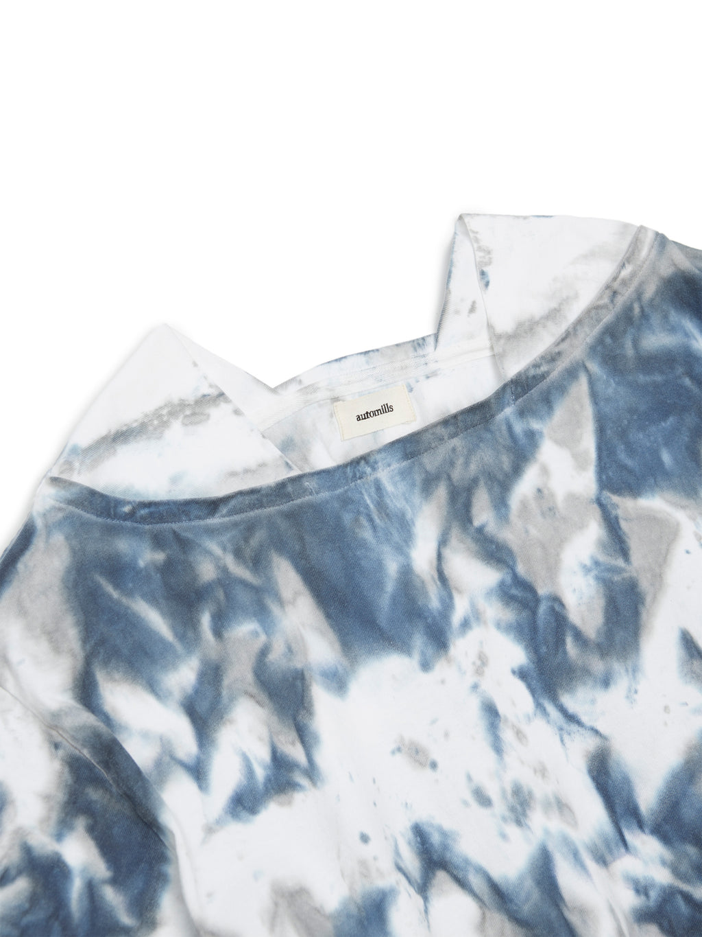 BAGGY BOAT S/S TEE COTTON JERSEY w/ TIE DYE AM-C0210 Blue