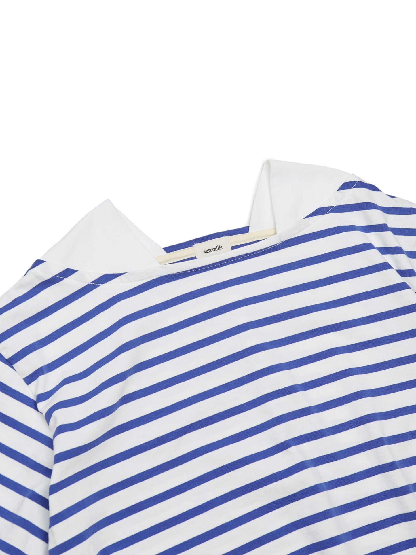 BAGGY BOAT S/S TEE COTTON BORDER JERSEY AM-C0202 White/Blue