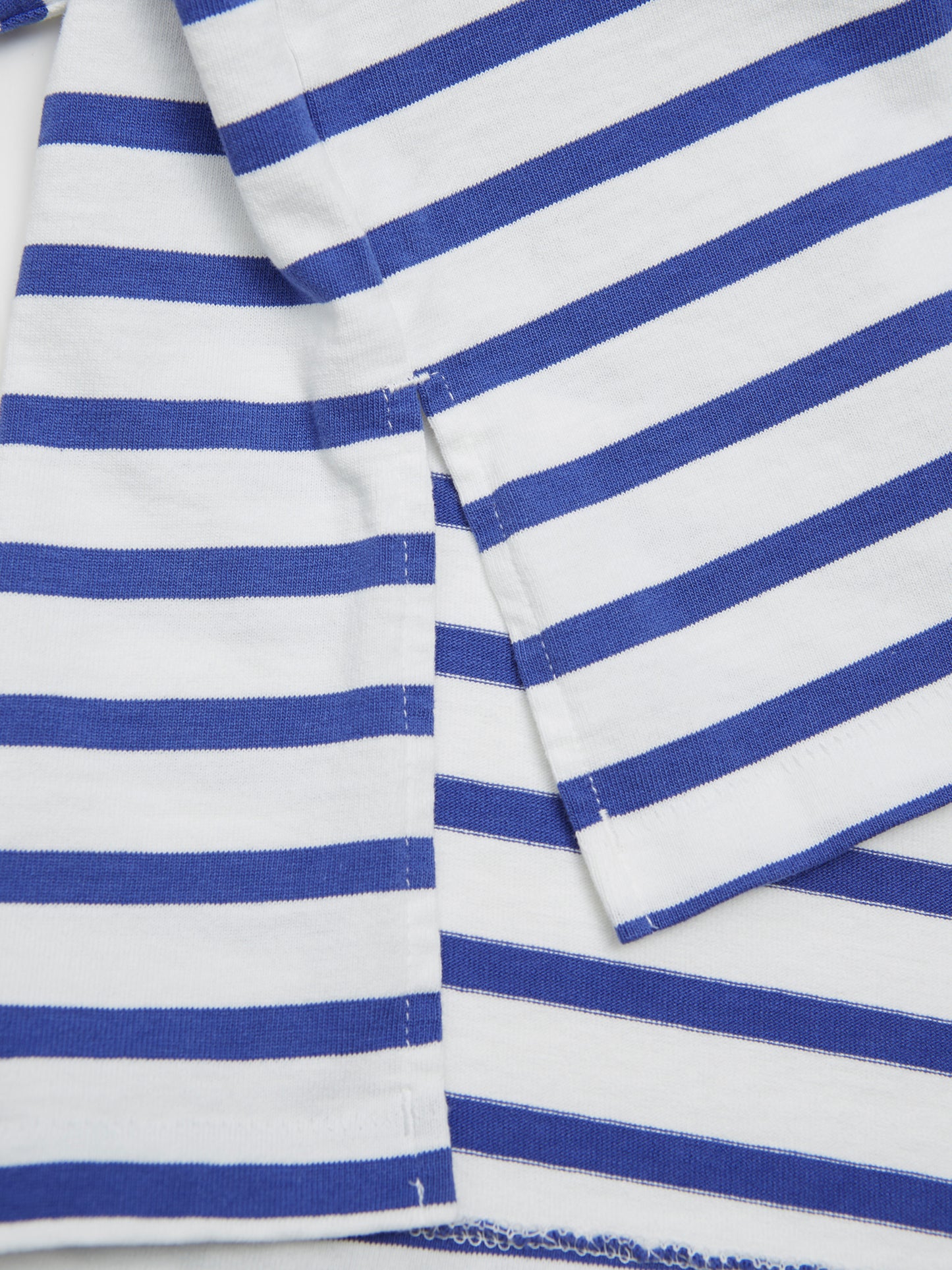 BAGGY BOAT S/S TEE COTTON BORDER JERSEY AM-C0202 White/Blue