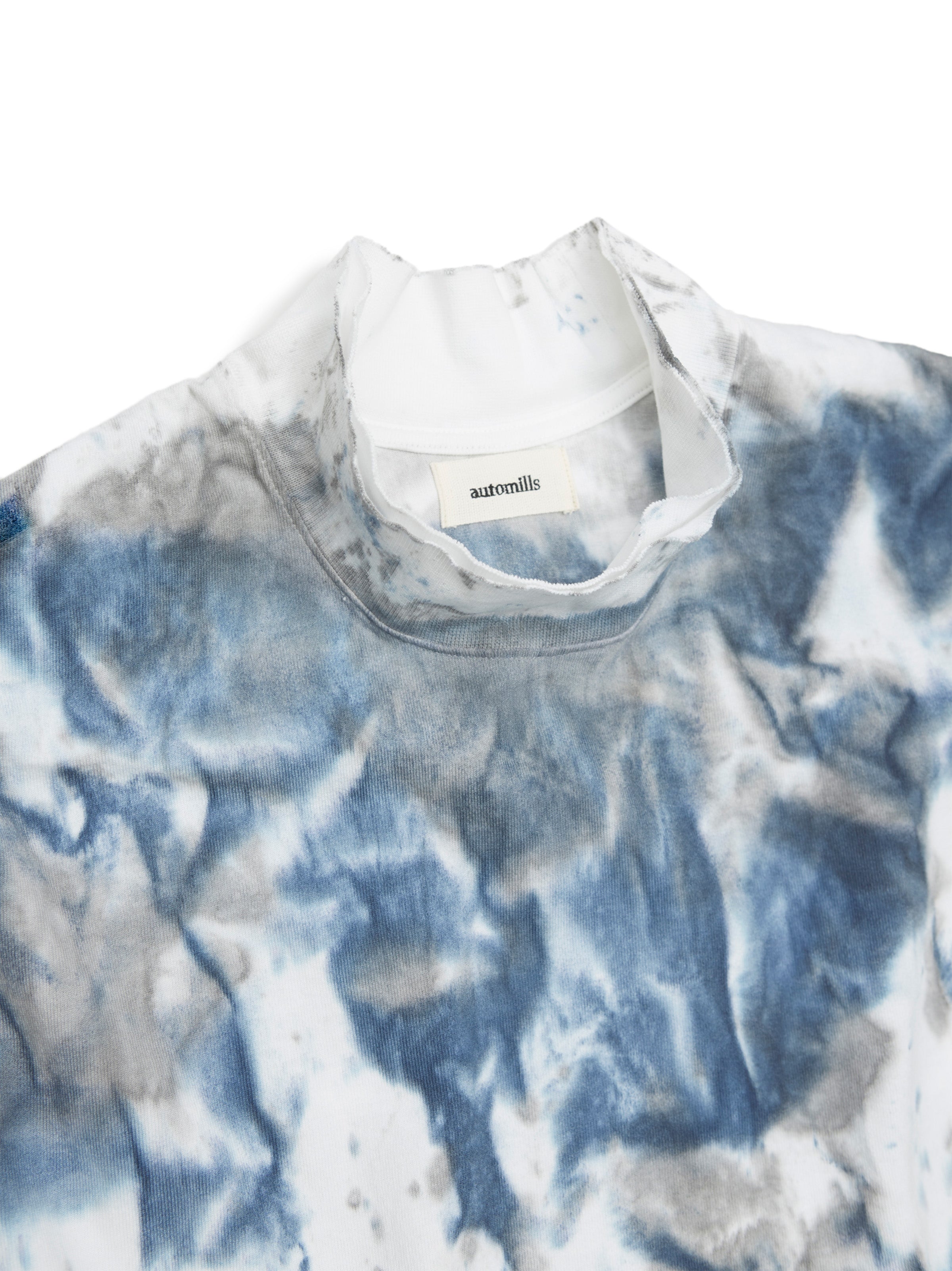 BAGGY N/S TEE COTTON JERSEY w/ TIE DYE AM-C0212 Blue