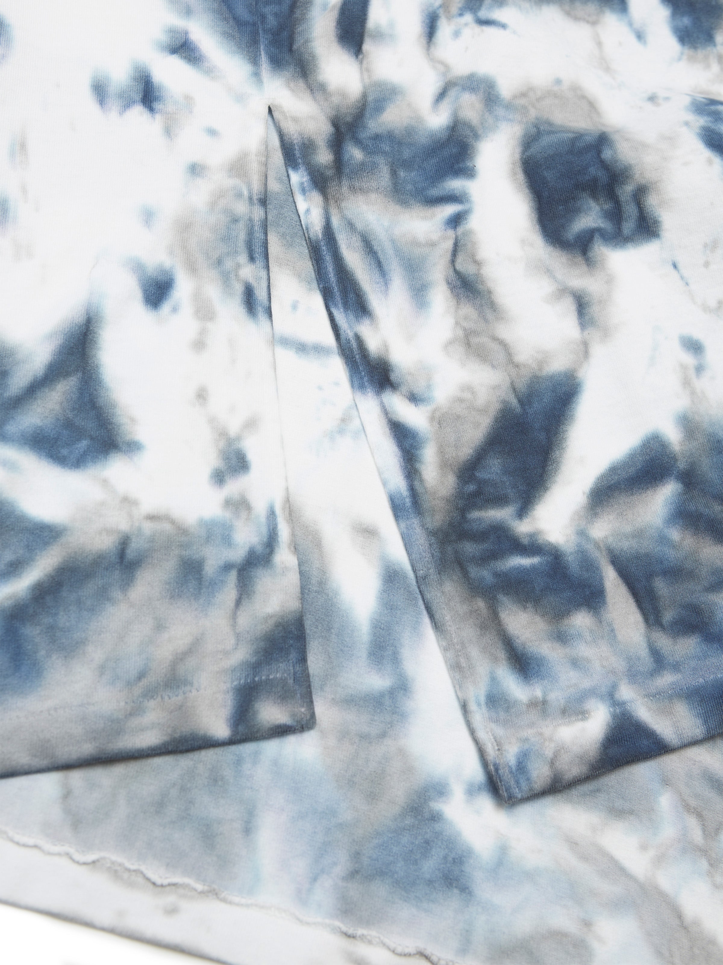 BAGGY N/S TEE COTTON JERSEY w/ TIE DYE AM-C0212 Blue