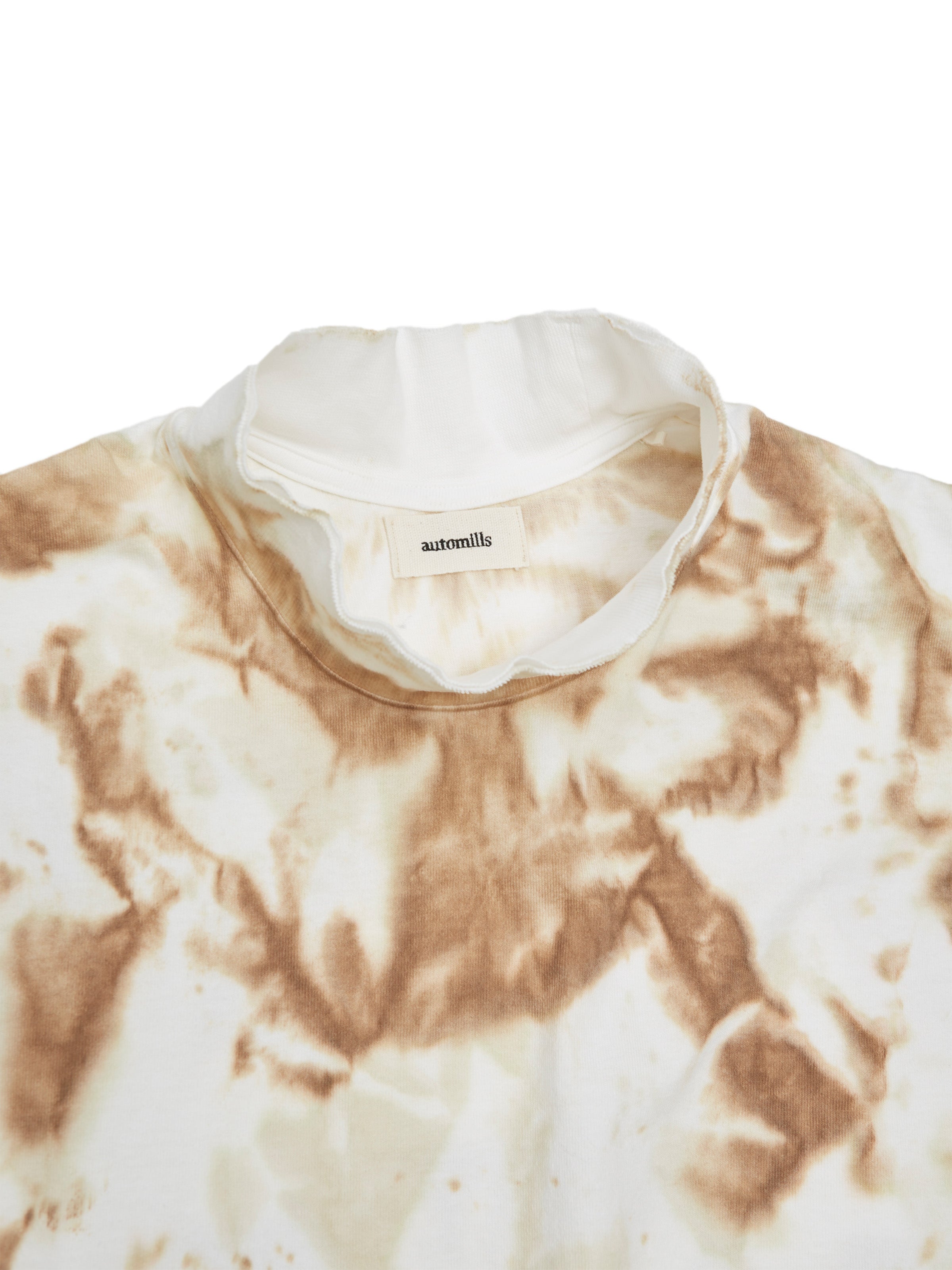 BAGGY N/S TEE COTTON JERSEY w/ TIE DYE AM-C0212 Beige