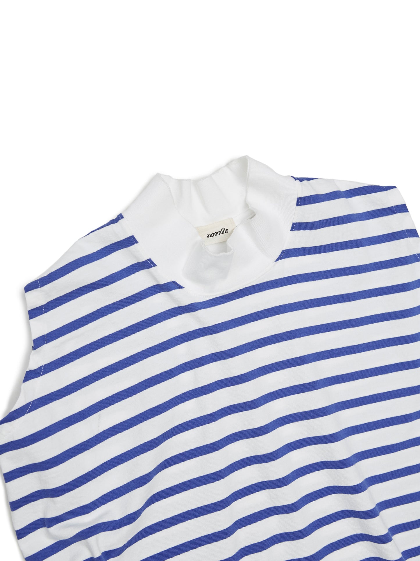 BAGGY N/S TEE COTTON BORDER JERSEY AM-C0204 White/Blue