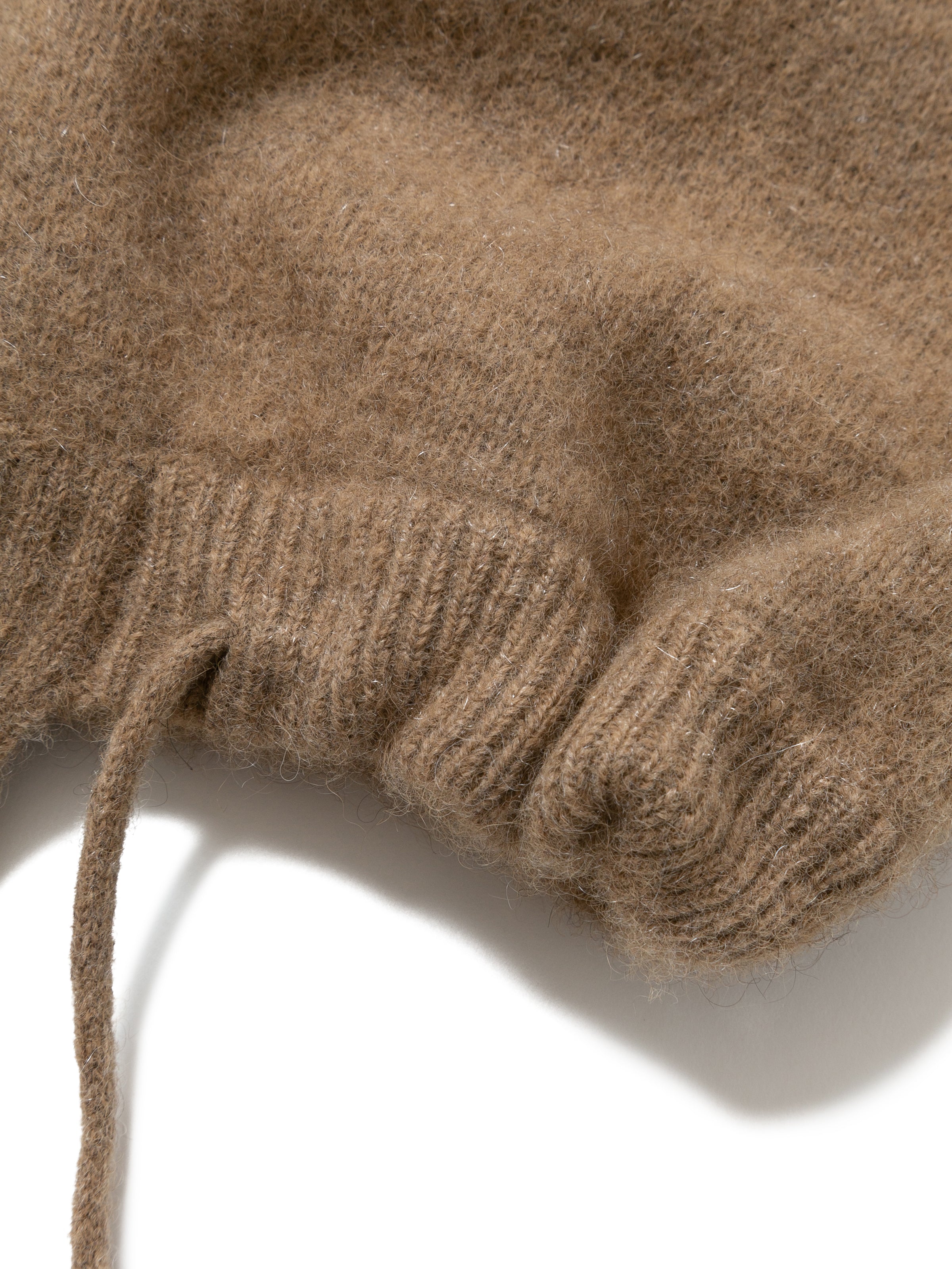 LOVER HOODED YAK WOOL KNIT AM-K0108 Beige