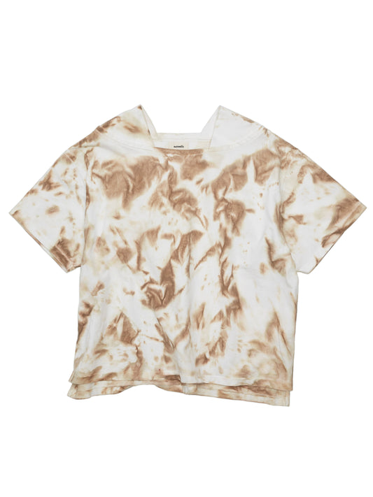 BAGGY BOAT S/S TEE COTTON JERSEY w/ TIE DYE AM-C0210 Beige