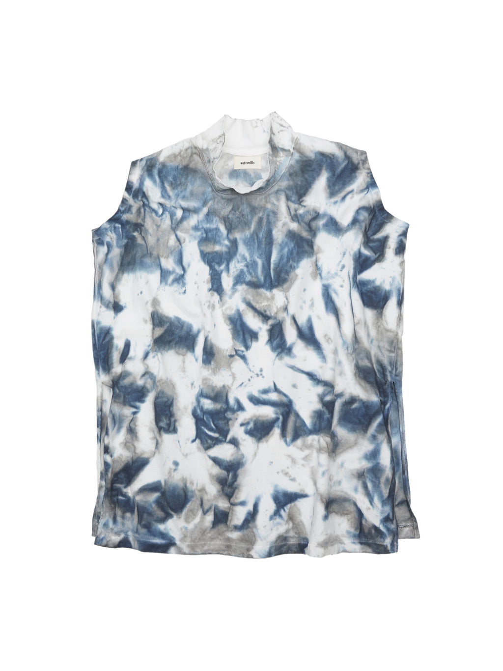 BAGGY N/S TEE COTTON JERSEY w/ TIE DYE AM-C0212 Blue