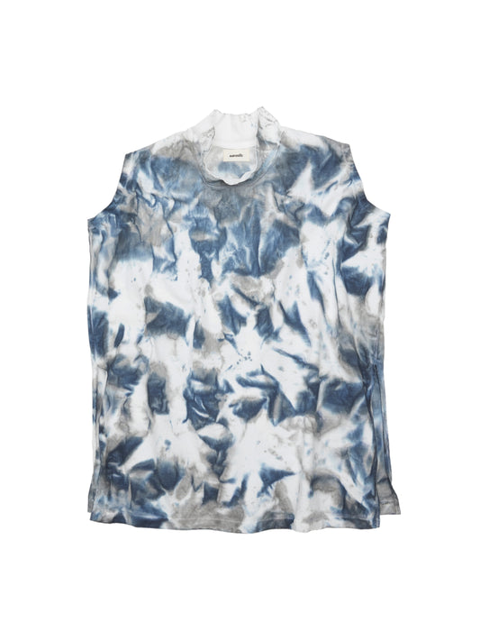 BAGGY N/S TEE COTTON JERSEY w/ TIE DYE AM-C0212 Blue
