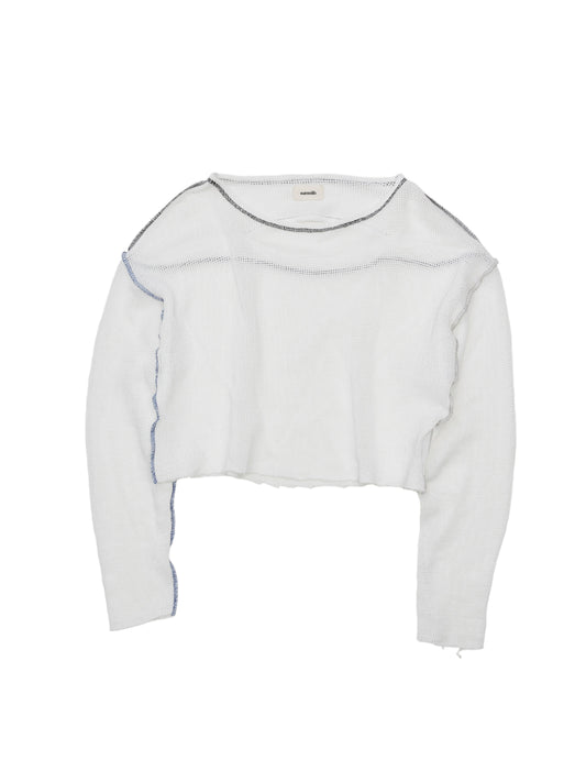 NOMADS L/S TEE COTTON MESH AM-C0213 White