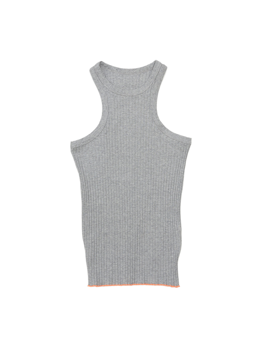 LOVER TANK TOP RIB STRETCH JERSEY AM-C0215 Gray