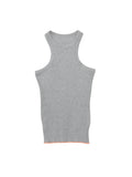 LOVER TANK TOP RIB STRETCH JERSEY AM-C0215 Gray