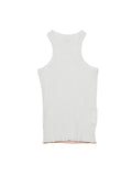 LOVER TANK TOP RIB STRETCH JERSEY AM-C0215 White